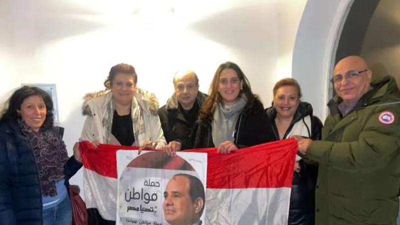 الجالية المصرية في هولندا يواصلون التصويت بالانتخابات الرئاسية