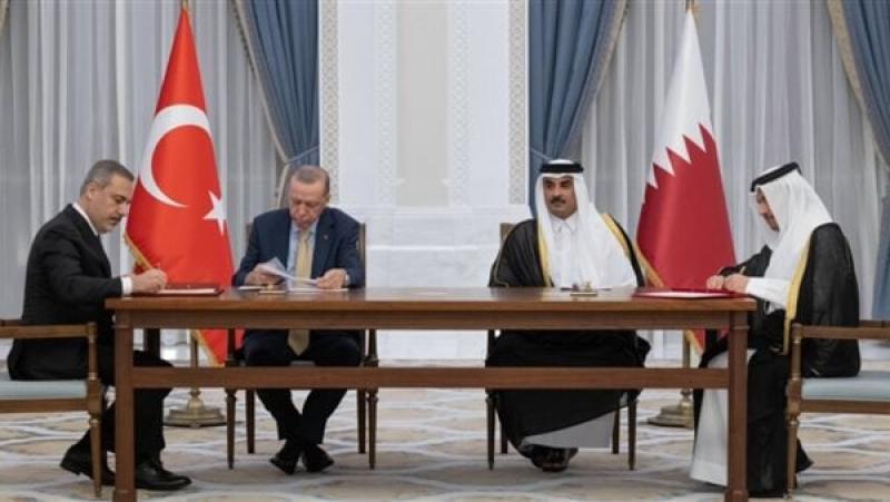 أردوغان وأمير قطر