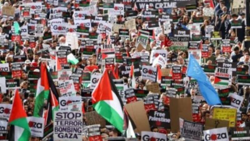 مظاهرة بوسط فيينا للتضامن مع الفلسطينيين في قطاع غزة المحاصر