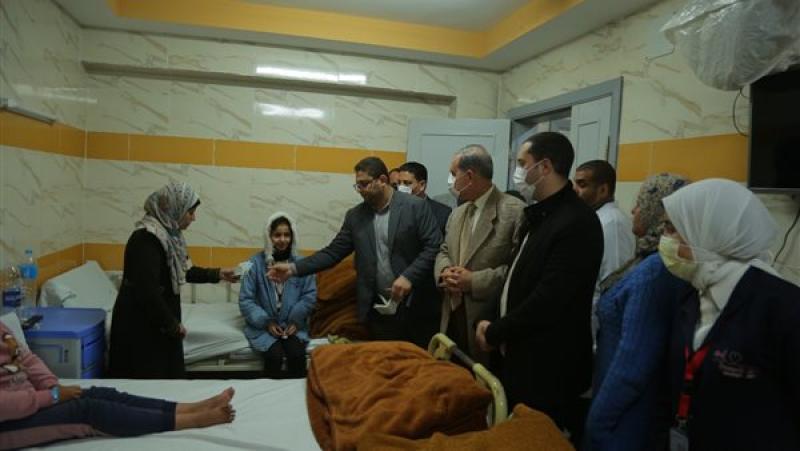 6 أطفال من غزة يتلقون العلاج بمستشفى التأمين الصحي بكفر الشيخ